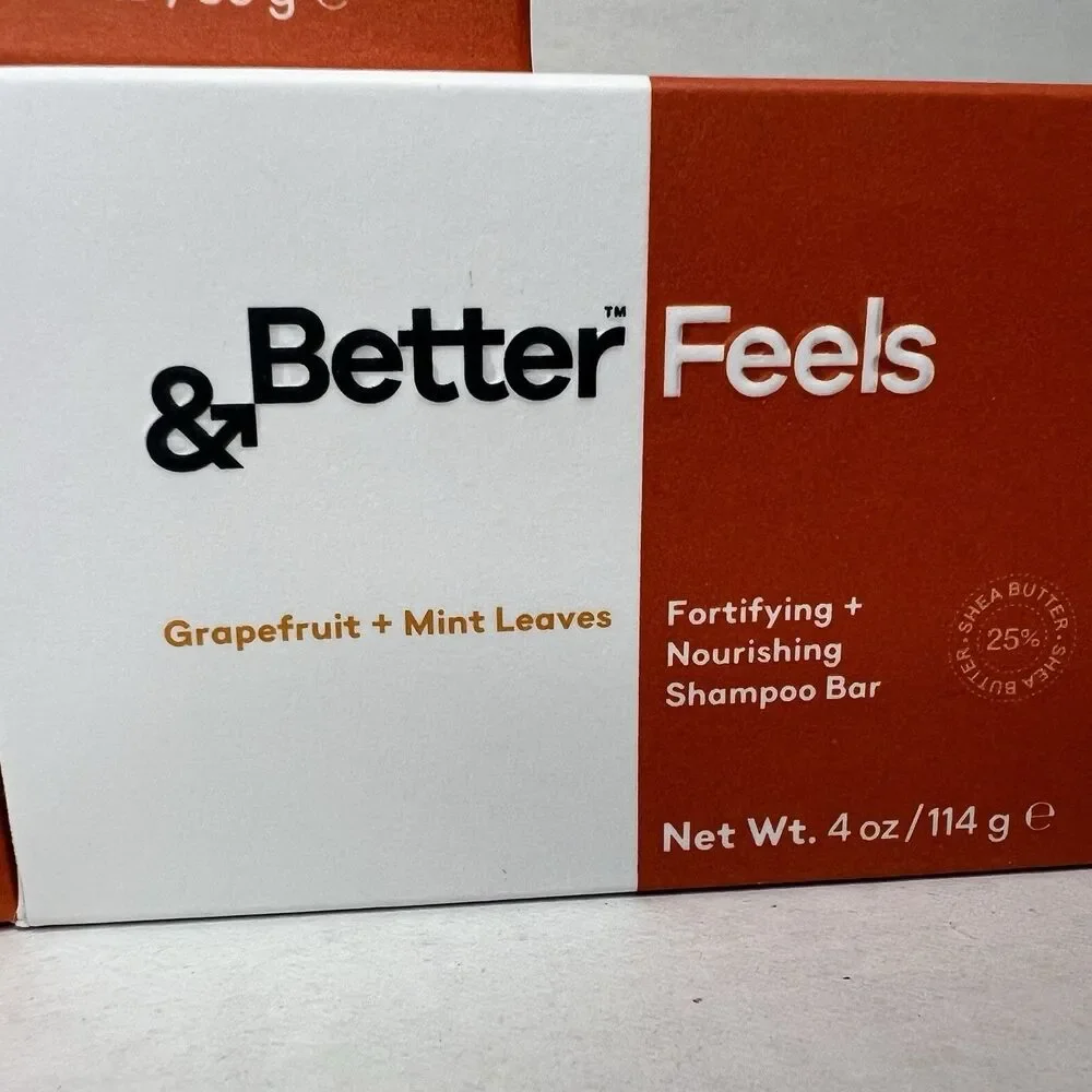 &Better Shampoo Bar, Body Bar, Face Cleansing Bar Grapefruit Mint Pink Pepper